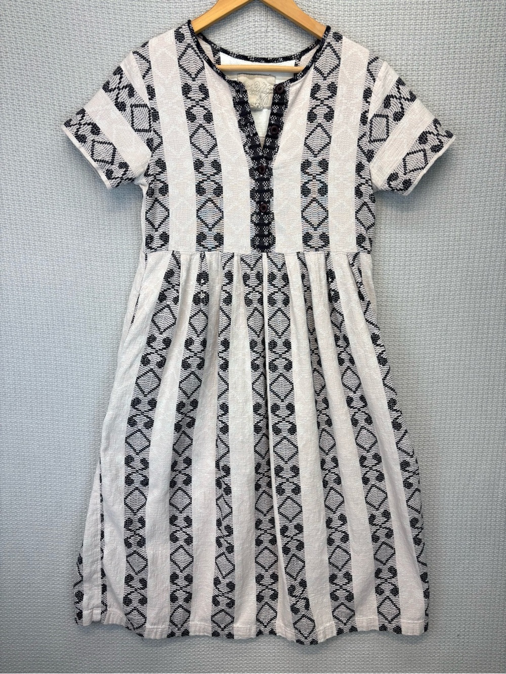 Ace & Jig Ashcroft 100% Organic Cotton Midi Dress Small Boho Festival Southwest